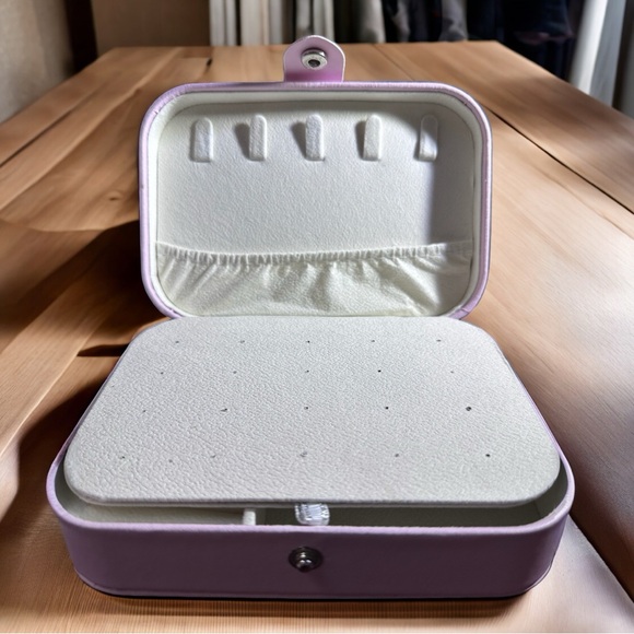 2 in Pkg. PU Leather Mini Travel Jewelry Box’s - Picture 3 of 6